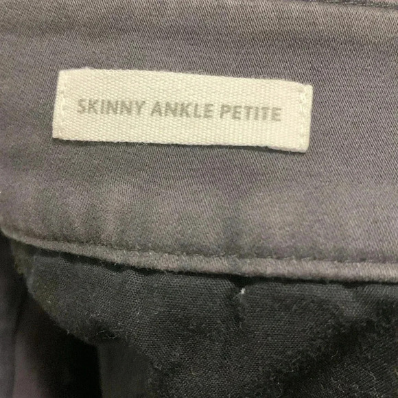Women’s Loft Skinny Ankle Petite Pants Size 8P Charcoal Gray EUC - Picture 6 of 8
